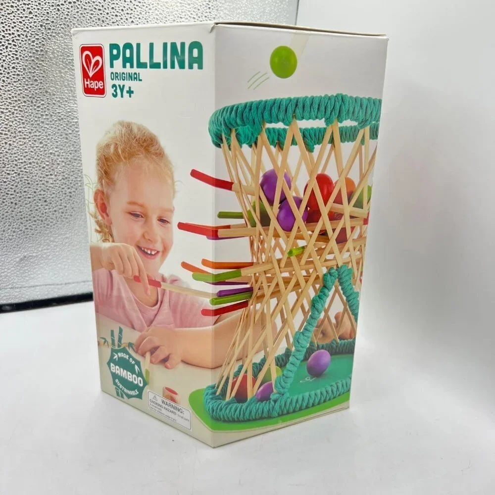 Hape/Palina/Bamboo/Educational Toy 3+/Natural Bamboo/Hand Eye Coordination- Moto